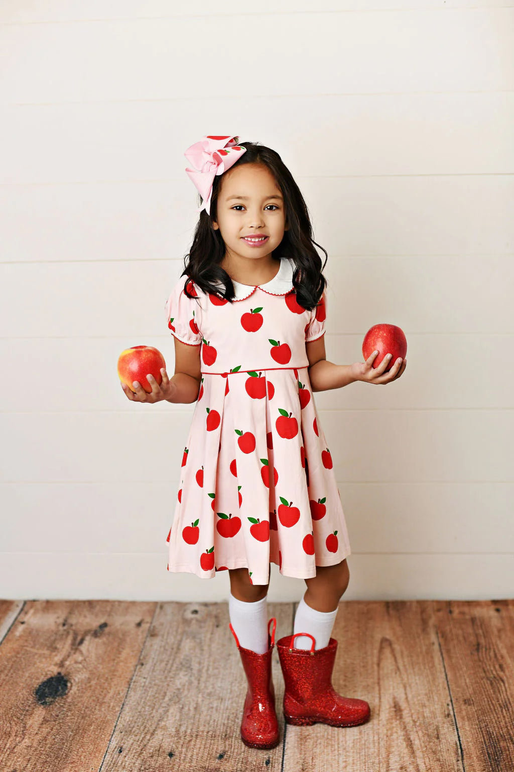 Swoon Baby Pink Apple Collar Dress