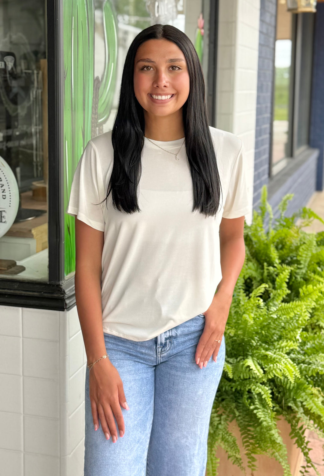 Dream Team Basic Top | Whip Cream