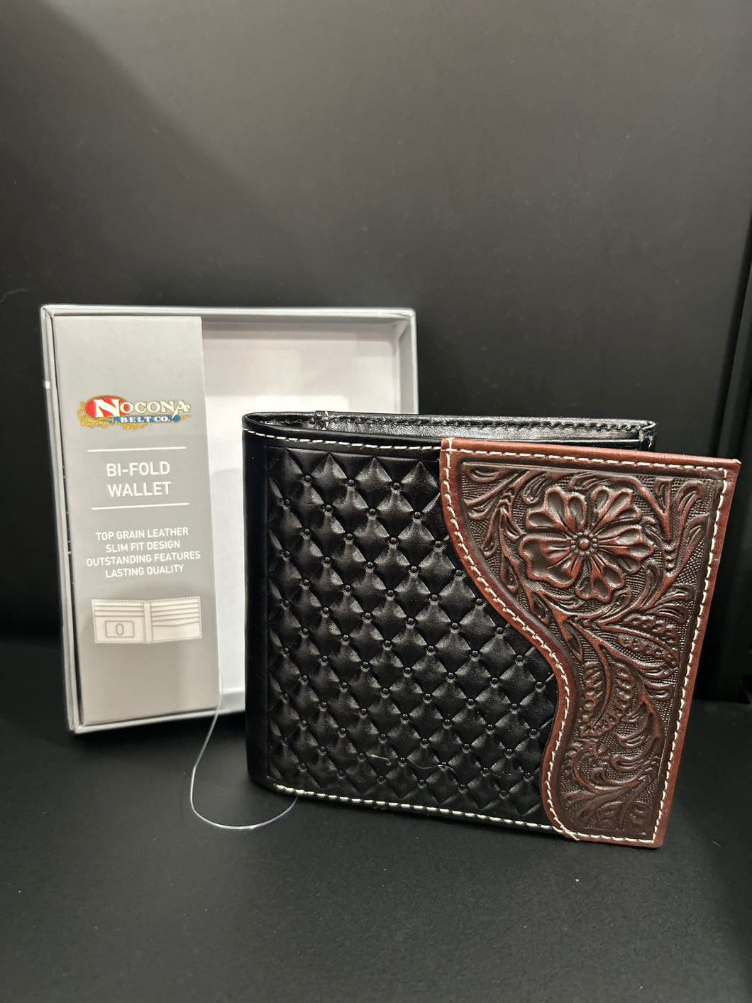 Nocona | Bi-Fold Wallet Floral Overlay