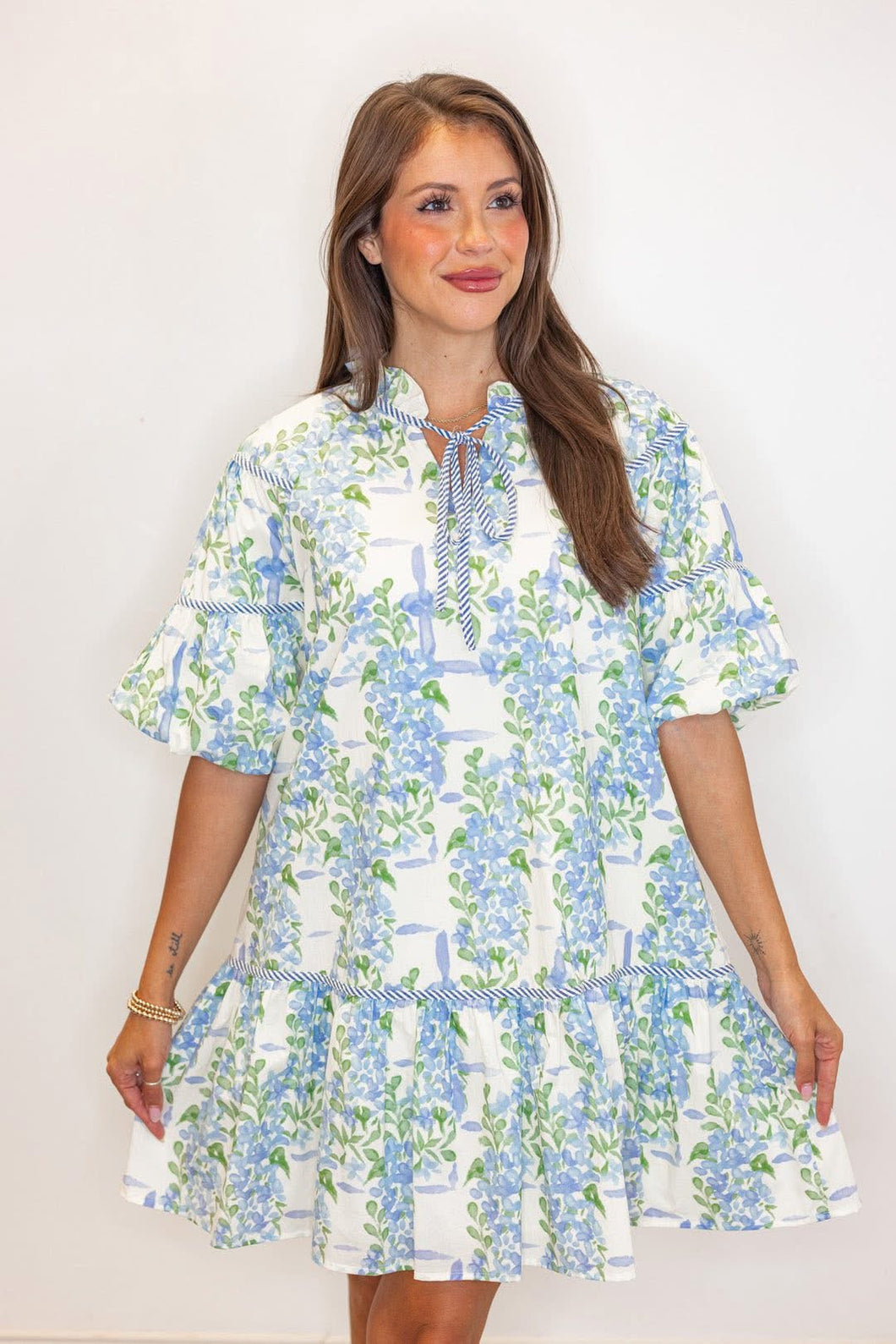 Bella Blue Floral Dress