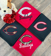 Load image into Gallery viewer, Appliqué Bulldog Blanket 50”x60”
