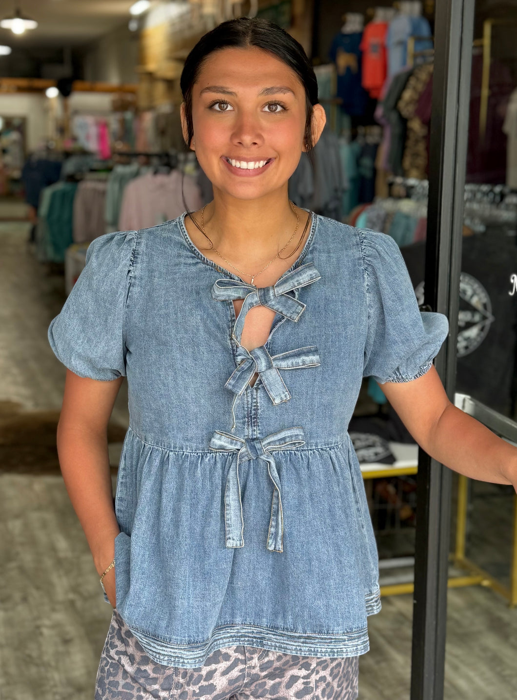 Dally Denim Top