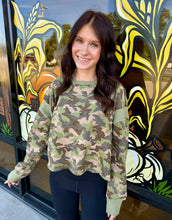 Load image into Gallery viewer, Lucky Girl Camo Top
