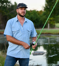 Load image into Gallery viewer, LK Clothing | Carolina Blue Pearl Snap

