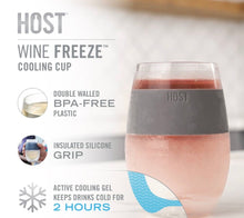 Load image into Gallery viewer, 4 Pack Wine Freeze Cooling Cups

