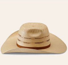 Load image into Gallery viewer, Twister | Youth Straw Hat Two Cord Tan
