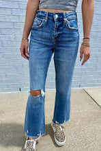 Load image into Gallery viewer, Vervet | High Rise Distressed Vintage Flare Denim Jeans
