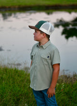Load image into Gallery viewer, LK Clothing Youth | Sage Green Button Up
