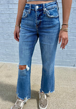 Load image into Gallery viewer, Vervet | High Rise Distressed Vintage Flare Denim Jeans

