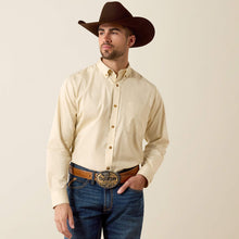 Load image into Gallery viewer, Ariat | Savannah Tan Solid Pinpoint LS Button Up
