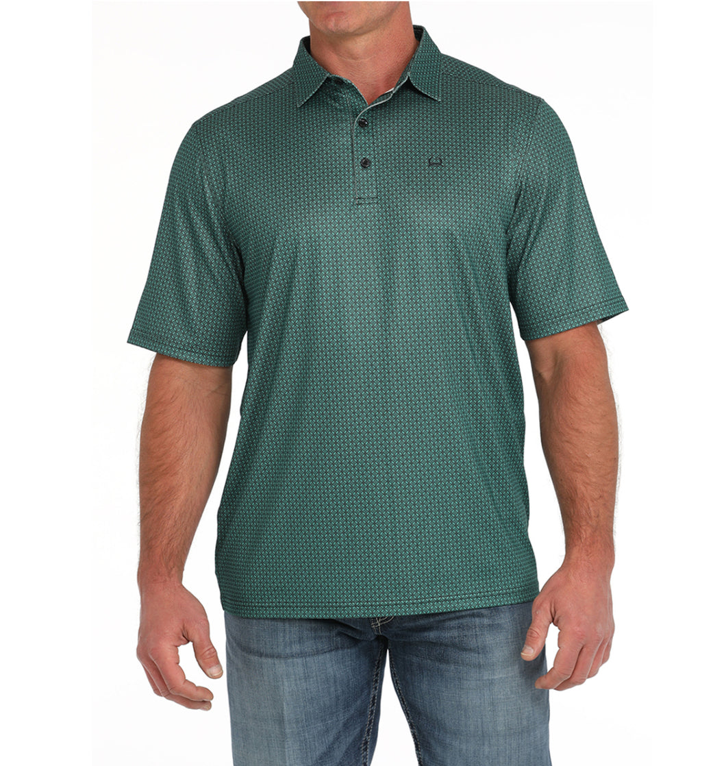 Cinch Mens ArenaFlex Polo | Green