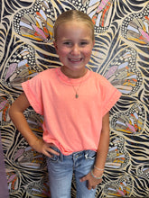 Load image into Gallery viewer, Youth Backless Stitched Top Coral
