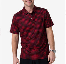 Load image into Gallery viewer, Burlebo | Performance Polo- Texas Black &amp; Red
