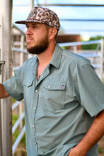 Load image into Gallery viewer, LK Clothing Co. | Pearl Snap Dusk Teal
