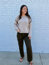 Load image into Gallery viewer, Leopard Washed Barrel Jeans
