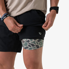 Load image into Gallery viewer, Burlebo | Athletic Shorts - Heather Black - Retro Duck Liner
