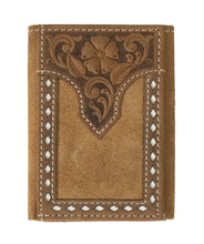 Load image into Gallery viewer, Nocona Roughout Tri Fold Wallet
