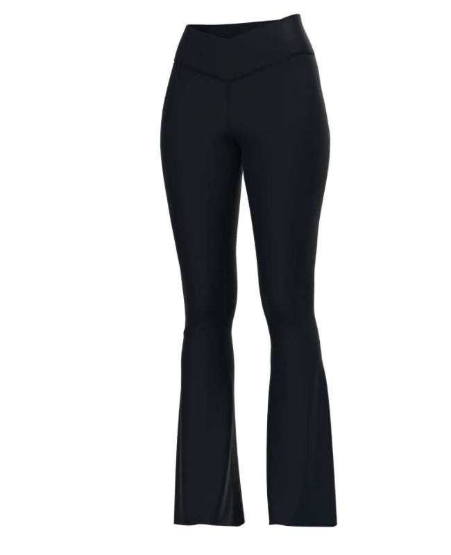 Local Boy | Black Cross Over Flair Leggings