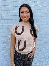 Load image into Gallery viewer, Mocha Mousse Horseshoe Sweater Vest
