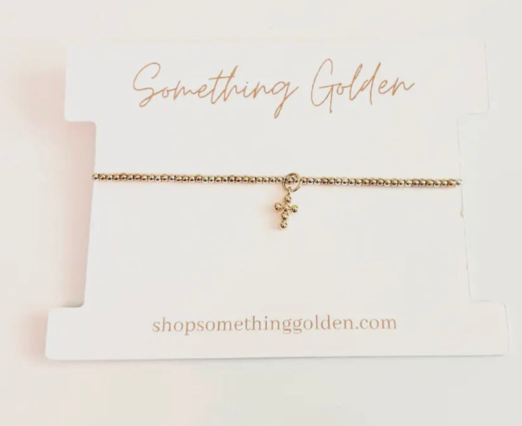 SG | Dainty Cross Charm Bracelet