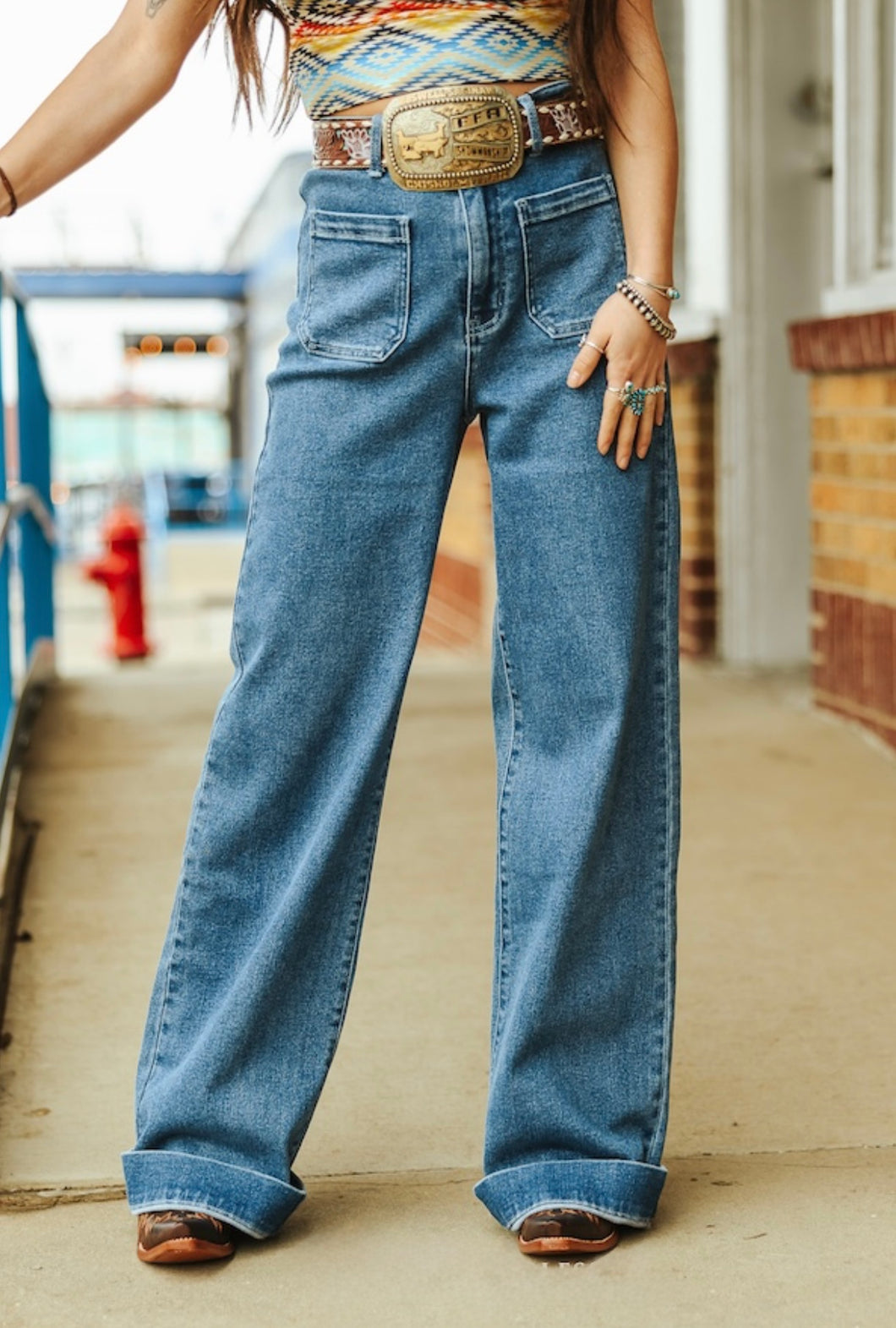 L&B High Rise Trouser Fit Denim
