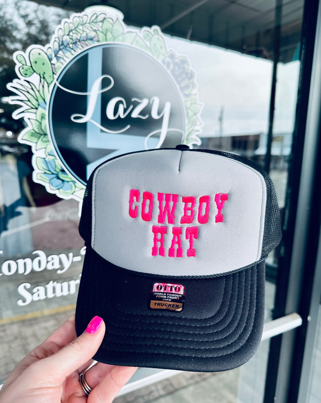 Cowboy Hat Neon Trucker Hat