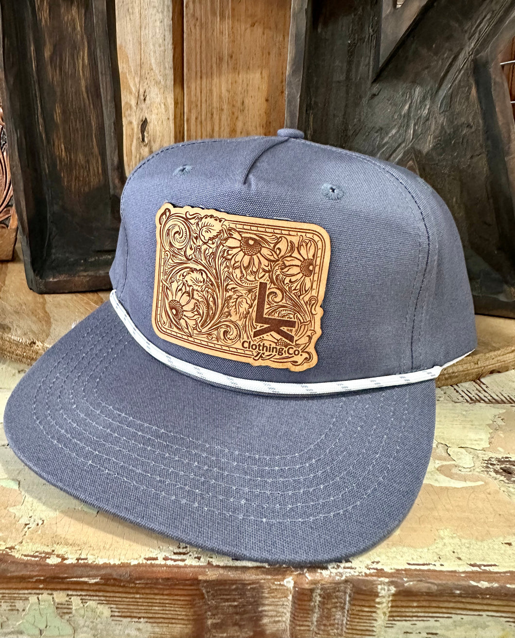 Lazy K Clothing Co Tooled | Dusty Blue