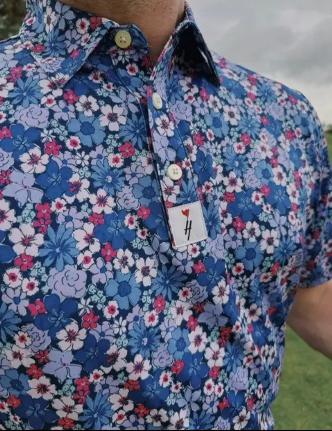Floral Polo | Purple