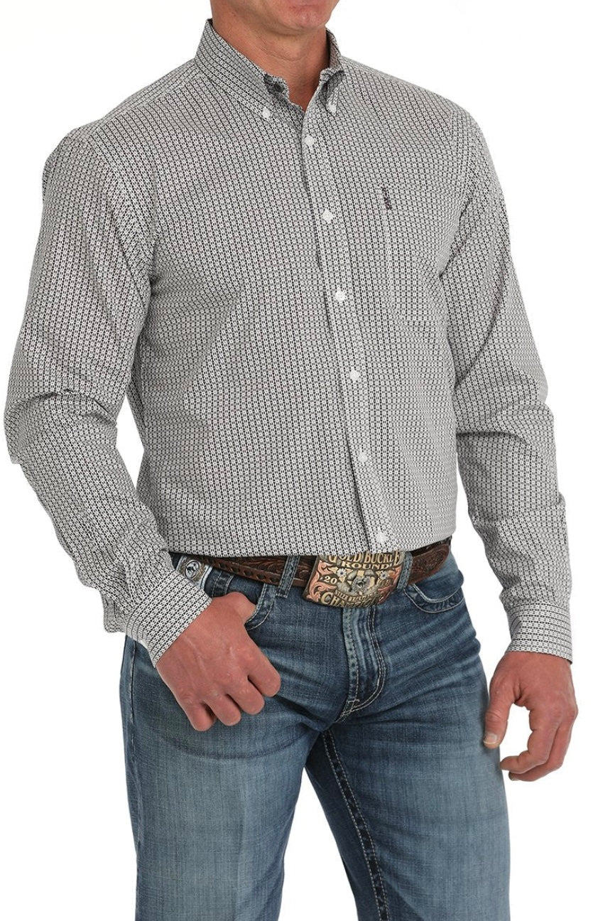 Cinch | Men’s Modern Fit Geo Print Button Down