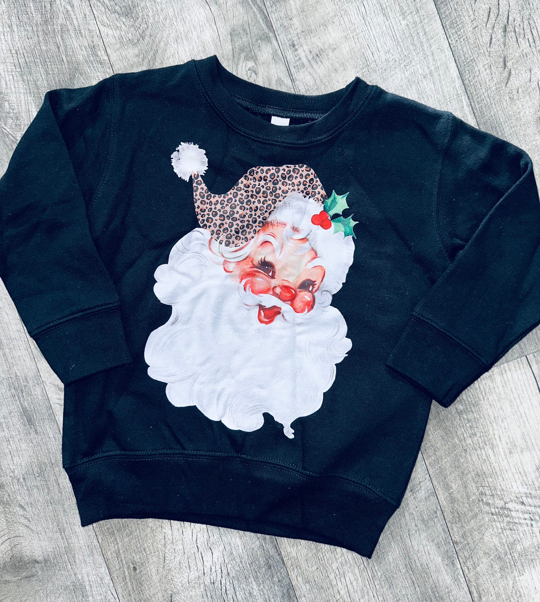 Cheetah Santa Sweatshirt