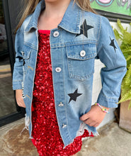 Load image into Gallery viewer, Savanah Star Denim Shacket
