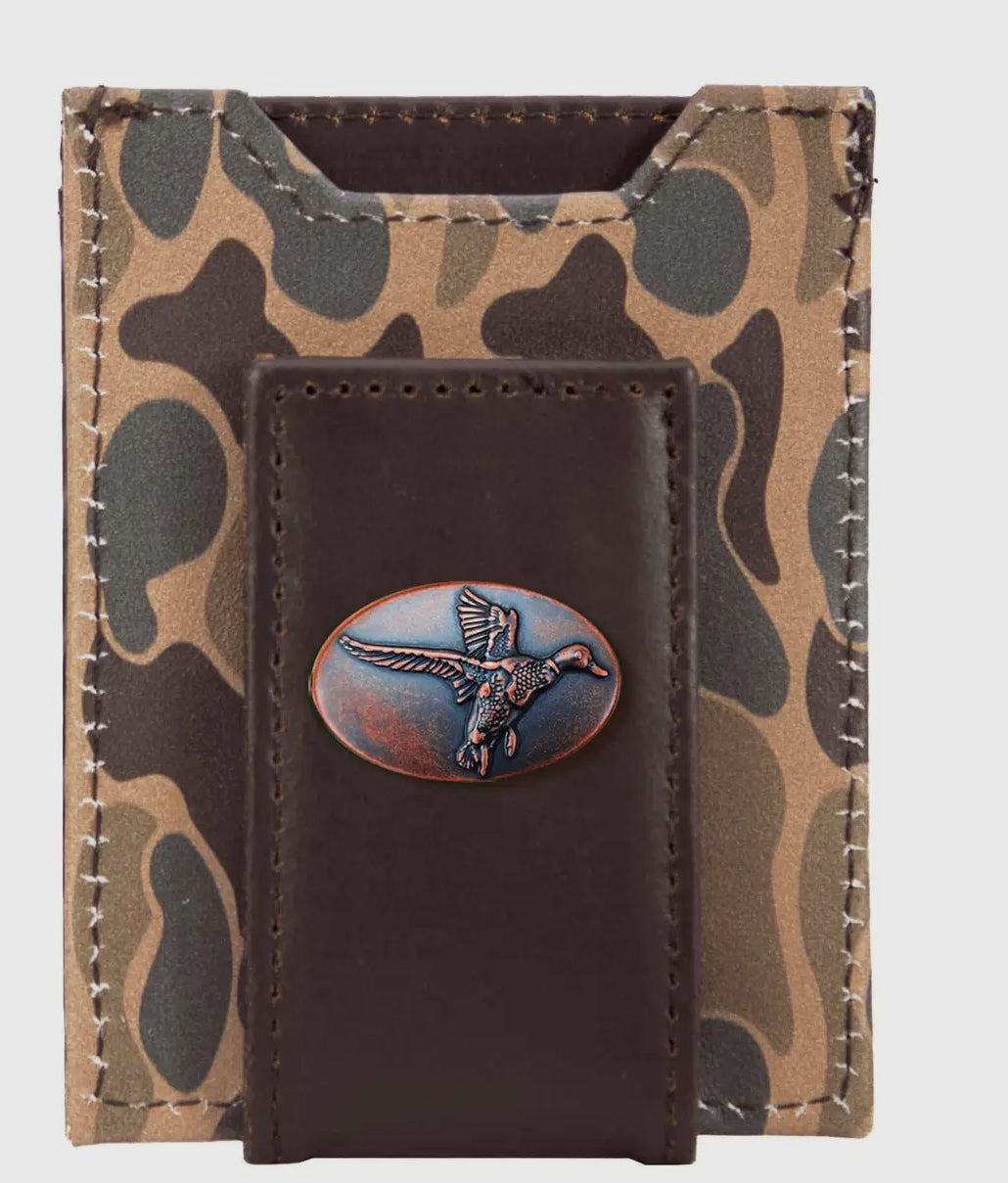 Mens Mallard Old School Camo Wallet