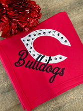 Load image into Gallery viewer, Appliqué Bulldog Blanket 50”x60”
