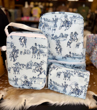 Load image into Gallery viewer, TRVL | Small Cowboy Toile Pencil Box
