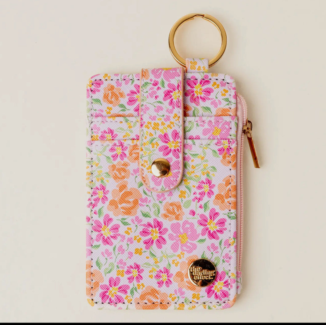 Keychain Wallet | Secret Garden Pink