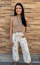 Load image into Gallery viewer, Bronco Beige Cropped Jean
