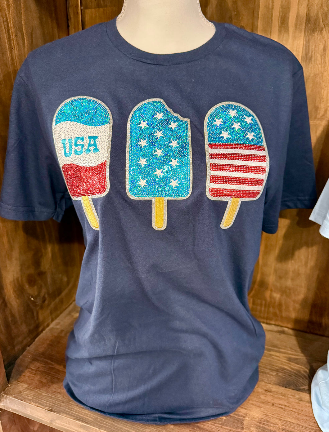Popsicle Sequins Patch Tee