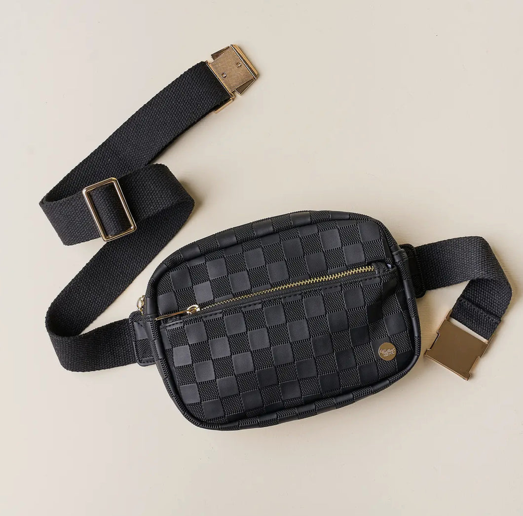 Urban Check Belt Bag | Black