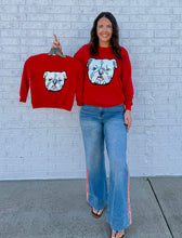 Load image into Gallery viewer, Bulldog Pride Sequin Lightweight Crewneck Youth
