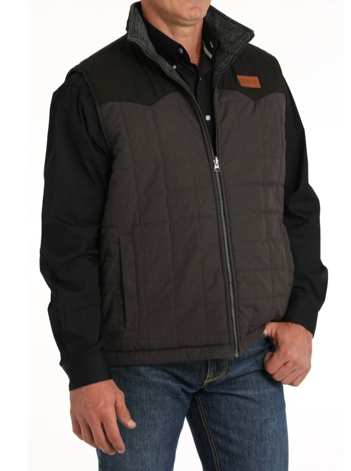 Cinch Mens Reversible Vest | Charcoal