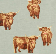 Load image into Gallery viewer, Highland Cow Bamboo Swaddle
