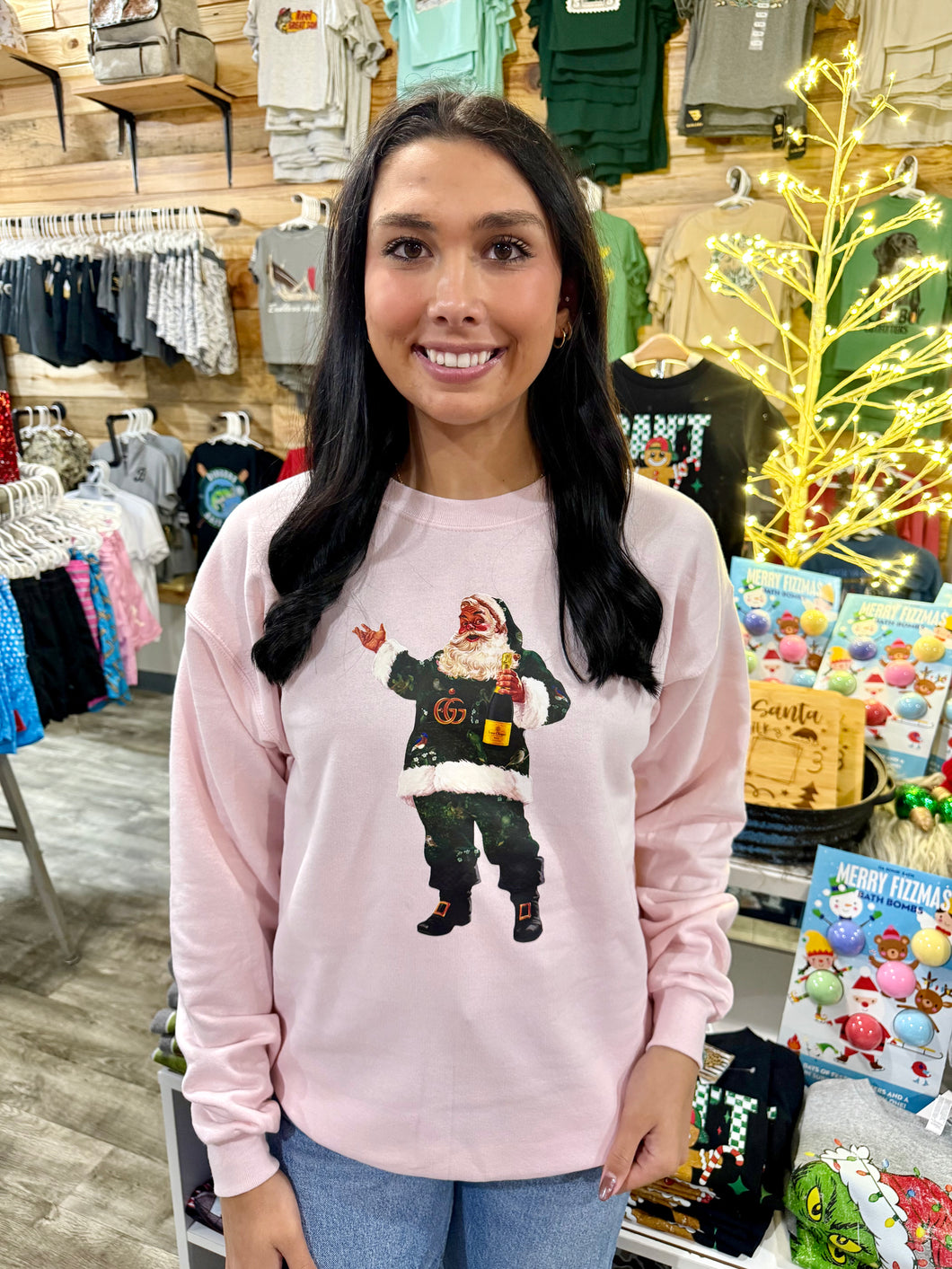 A Champagne Christmas Crewneck