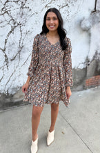 Load image into Gallery viewer, Vintage Floral Smock Dress
