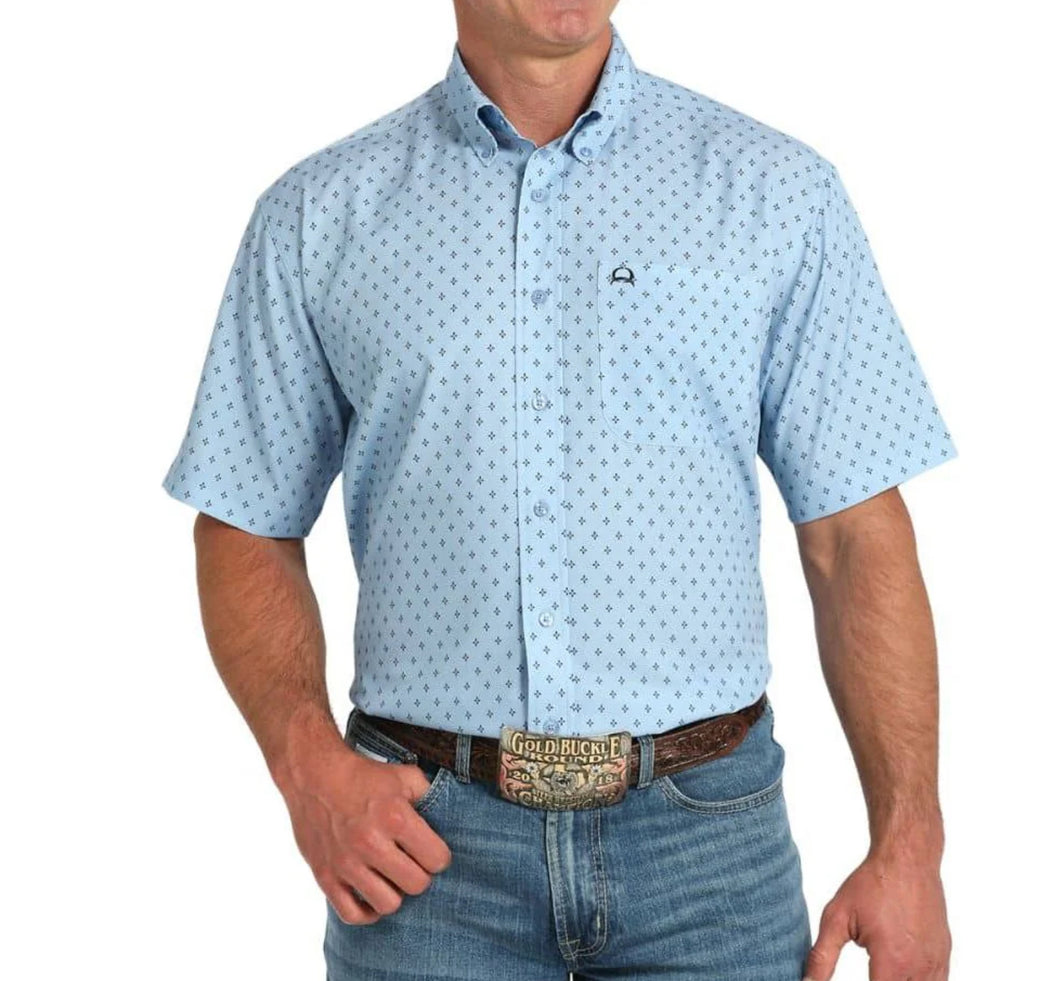 Cinch | Men’s Arena Flex Light Blue Button Down