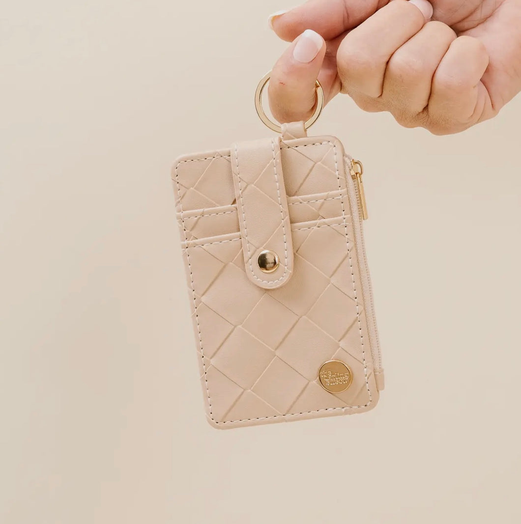 Woven Keychain Wallet | Oat