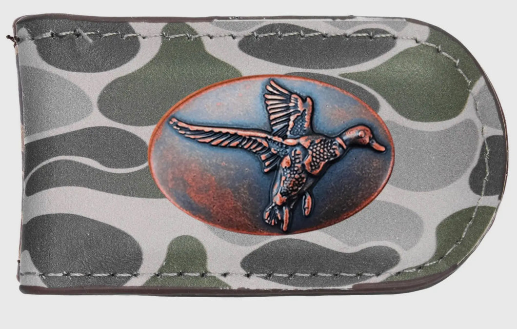 Men’s Mallard Green/Grey Old School Money Clip