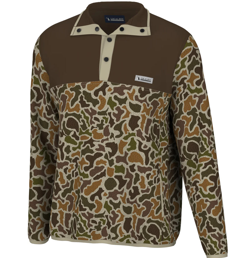 Local Boy | YOUTH Vintage Camo Quarter Snap