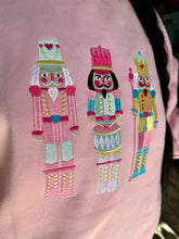 Load image into Gallery viewer, Nutcracker Embroidered Crewneck | Baby Pink
