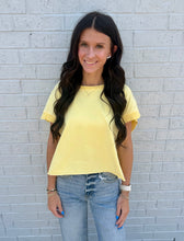 Load image into Gallery viewer, Banana Mineral Washed Open Back Top
