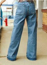 Load image into Gallery viewer, L&amp;B High Rise Trouser Fit Denim
